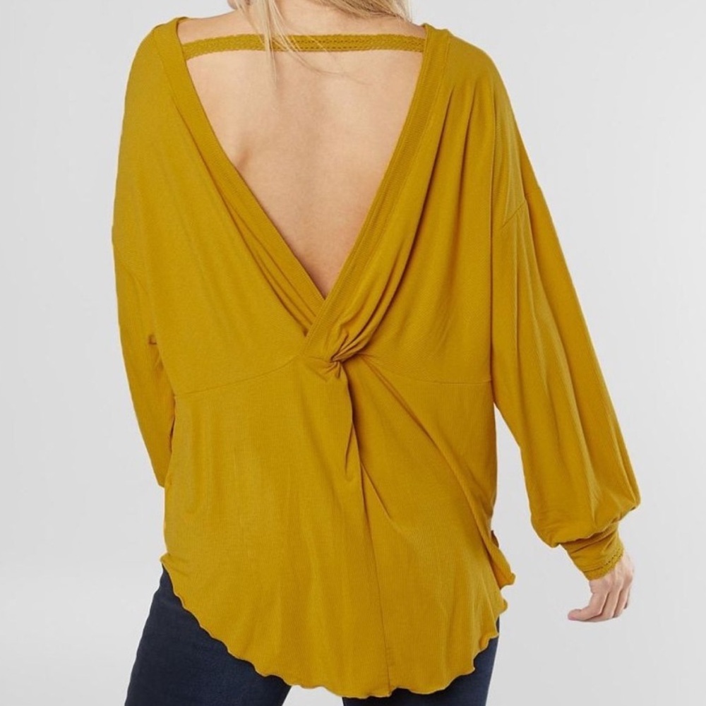 Free People Open Back Tunic Top